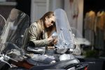 Amsterdam 23 mei 2017
Chelsey Weimar met haar vespa scooter