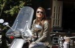 Amsterdam 23 mei 2017
Chelsey Weimar met haar vespa scooter