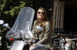 Amsterdam 23 mei 2017
Chelsey Weimar met haar vespa scooter