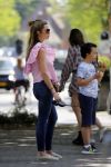 Amsterdam 17 mei 2017 
Christie Bokma met zoon in Amsterdam zuid