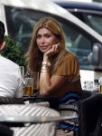 Amsterdam 15 juni 2017   
Estelle Cruijff op terras in amsterdam zuid