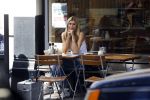 Amsterdam 23 mei 2017 
Estelle Cruijff op terras.