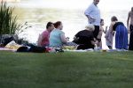 Amsterdam Amsterdamse Bos 17 juni 2017
Vincent Croiset met zijn zoons , zijn vriendin Tina de Bruin en hun baby Teddy , Annemarie Jung en Eva v d Gught met man en dochter