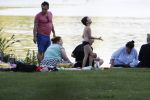 Amsterdam Amsterdamse Bos 17 juni 2017
Vincent Croiset met zijn zoons , zijn vriendin Tina de Bruin en hun baby Teddy , Annemarie Jung en Eva v d Gught met man en dochter