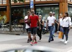 Amsterdam 29 mei 2017 
Georginio Wijnaldum met vrienden/ familie op de pc hooftstraat