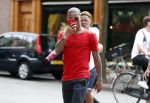 Amsterdam 29 mei 2017 
Georginio Wijnaldum met vrienden/ familie op de pc hooftstraat