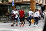 Amsterdam 29 mei 2017 
Georgino Wijnaldum met vrienden/ familie op de pc hooftstraat