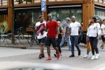 Amsterdam 29 mei 2017 
Georgino Wijnaldum met vrienden/ familie op de pc hooftstraat