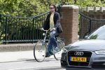 Amsterdam 23 mei 2017
Hans Teeuwen op de fiets in Amsterdam