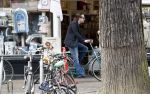 Amsterdam 23 mei 2017
Hans Teeuwen op de fiets in Amsterdam