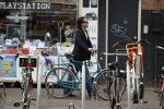 Amsterdam 23 mei 2017
Hans Teeuwen op de fiets in Amsterdam
