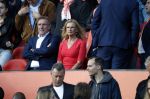 Rotterdam 9 juni 2017Hans v Breukelen met zijn vriendin Carolein op de trivbune bij Nederland - Luxemburg in de kuip