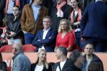 Rotterdam 9 juni 2017Hans v Breukelen met zijn vriendin Carolein op de trivbune bij Nederland - Luxemburg in de kuip
