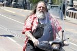 Amsterdam 26 mei 2017
Henk Schiffmacher op zijn scooter