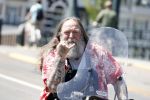 Amsterdam 26 mei 2017
Henk Schiffmacher op zijn scooter