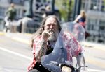 Amsterdam 26 mei 2017
Henk Schiffmacher op zijn scooter