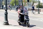 Amsterdam 26 mei 2017
Henk Schiffmacher op zijn scooter