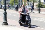 Amsterdam 26 mei 2017
Henk Schiffmacher op zijn scooter