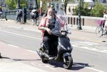 Amsterdam 26 mei 2017
Henk Schiffmacher op zijn scooter