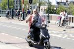Amsterdam 26 mei 2017
Henk Schiffmacher op zijn scooter