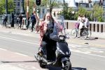 Amsterdam 26 mei 2017
Henk Schiffmacher op zijn scooter