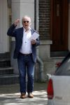 Amsterdam 22 mei 2017 
Huub Stapel bellend op straat