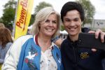 Hilversum 21 mei 2017
Bart 's mediarun op het mediapark tbd de Bart de Graaff foundation. Aanwezig zus Miriam en moeder Marianne  van Bart de Graaff. Bridget Maasland zoon Mees , Kees Tol Howard Komproe en Jan Heemskerk lopen mee. Irene Moors presenteert het geheel.