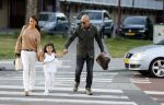 Nieuwegein 10 juni 2017
Feest voor Wesley Sneijder bij Will's in nieuwgein tbv het feit dat hij recordinternational voor nederland is geworden. jalal Diba met vrouw en dochter