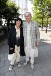 Amsterdam 3 juni 2017 
Opening expositie Fong Leng bij galerie Eric Morren in Amsterdam. Jan jansen met zijn vrouw