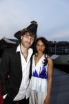 Amsterdam 22 mei 2017 
Premiere pirates off the carabien in het scheepvaartmuseum. Javier Guzman met vriendin Cloe Leenheer