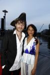 Amsterdam 22 mei 2017 
Premiere pirates off the carabien in het scheepvaartmuseum. Javier Guzman met vriendin Cloe Leenheer