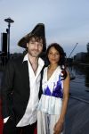 Amsterdam 22 mei 2017 
Premiere pirates off the carabien in het scheepvaartmuseum. Javier Guzman met vriendin Cloe Leenheer