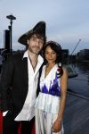 Amsterdam 22 mei 2017 
Premiere pirates off the carabien in het scheepvaartmuseum. Javier Guzman met vriendin Cloe Leenheer