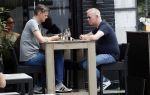 Amsterdam 2 juni 2017
John Lukken met vriend op terras