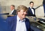 Amsterdam 23 mei 2017 
Koningin Maxima en Koning Willem Alexander komen aan bij het paleis op de dam voor diner met ambassadeurs.