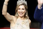 Amsterdam 23 mei 2017 
Koningin Maxima en Koning Willem Alexander komen aan bij het paleis op de dam voor diner met ambassadeurs.