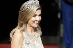 Amsterdam 23 mei 2017 
Koningin Maxima en Koning Willem Alexander komen aan bij het paleis op de dam voor diner met ambassadeurs.