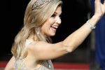 Amsterdam 23 mei 2017 
Koningin Maxima en Koning Willem Alexander komen aan bij het paleis op de dam voor diner met ambassadeurs.