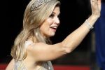 Amsterdam 23 mei 2017 
Koningin Maxima en Koning Willem Alexander komen aan bij het paleis op de dam voor diner met ambassadeurs.