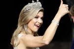 Amsterdam 23 mei 2017 
Koningin Maxima en Koning Willem Alexander komen aan bij het paleis op de dam voor diner met ambassadeurs.