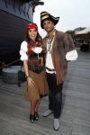 Amsterdam 22 mei 2017 
Premiere pirates off the carabien in het scheepvaartmuseum. Laura Ponticorvo met vriend