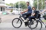 Amsterdam 29 mei 2017 
Mark v d Loo met zijn zoon op de fiets