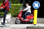 Amsterdam 23 mei 2017 
Martijn Krabbe op zijn vespa scooter
