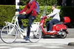 Amsterdam 23 mei 2017 
Martijn Krabbe op zijn vespa scooter