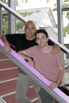 Hilversum 30 mei 2017
Boek presentatie Mental Theo ( Theo Nabuurs) in de vorstin. Theo met zoon Nick