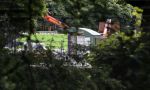 Den Haag 5 juni 2017
Paleis Huis ten Bosch wordt helemaal verbouwd. Het staat helemaal in de steigers.