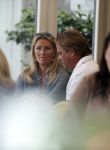 Amsterdam 29 mei 2017 
Paulette Schroder met haar man op terras bij de Joffers