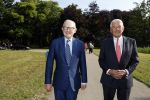 Haarzuilens 21 juni 2017
Haringparty bij kasteel de Haar. Pieter v Vollenhoven met Jaap Rost Onnes