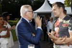 Haarzuilens 21 juni 2017
Haringparty bij kasteel de Haar. Pieter v Vollenhoven met Nick Dijkman