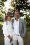 Haarzuilens 21 juni 2017
Haringparty bij kasteel de Haar. Pieter v d Hoogenband met zijn vrouw Marie Jose